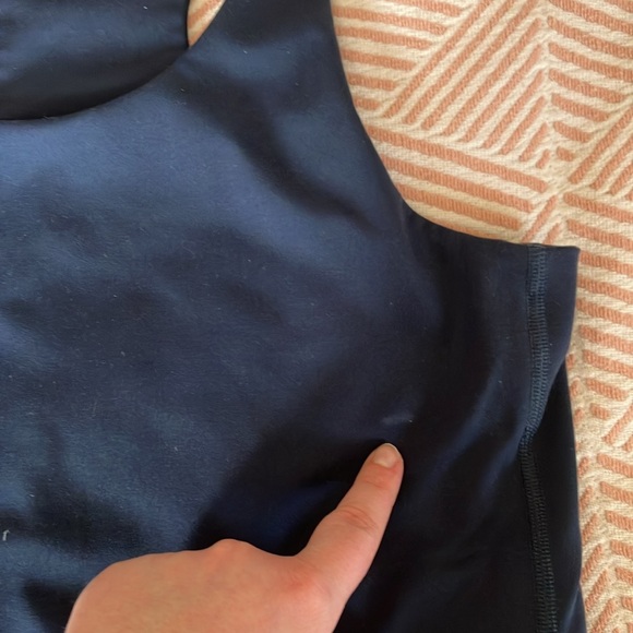 Girlfriend Collective Navy Sports Bra - Picture 5 of 5